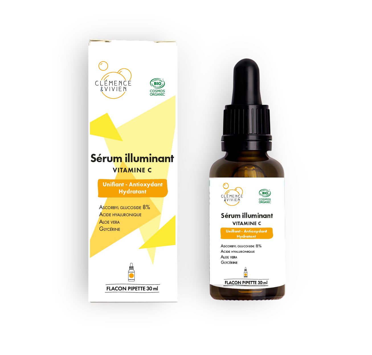 Sérum illuminant - Vitamine C + acide hyaluronique