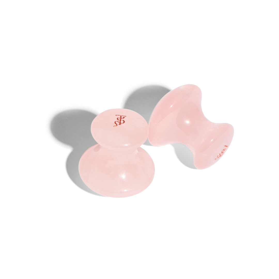 Pierre de massage visage - Mushroom en quartz rose