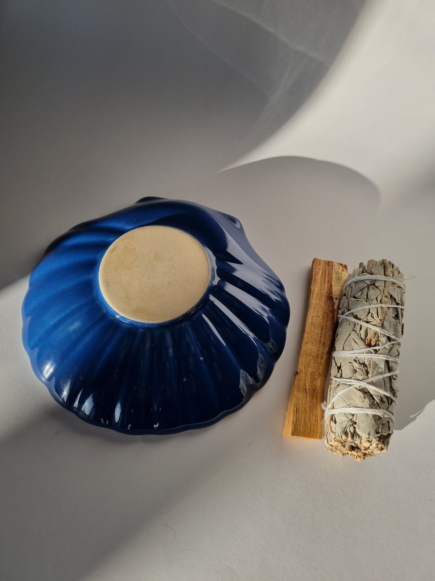 Kit rituel  "coquillage bicolore bleu marine"