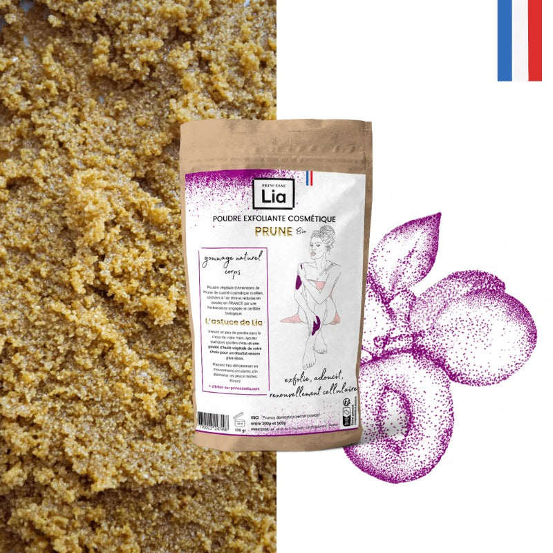 Poudre exfoliante noyaux de prune CORPS