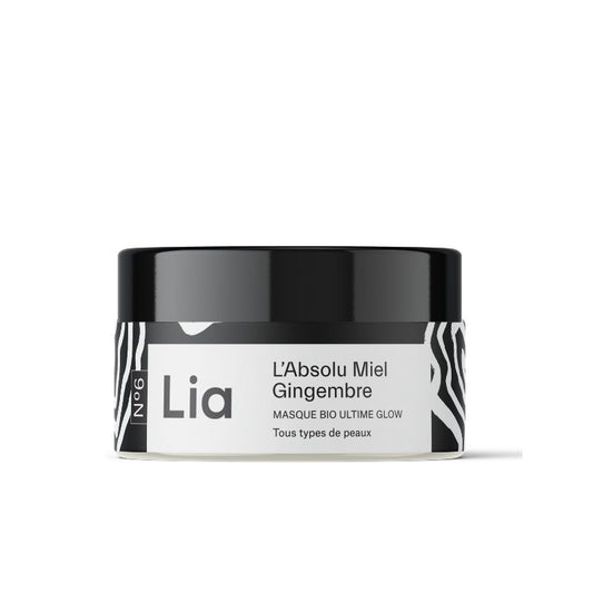 masque miel gingembre visage Lia cosmétique, masque tous types de peaux. hydratant et nourrissant.