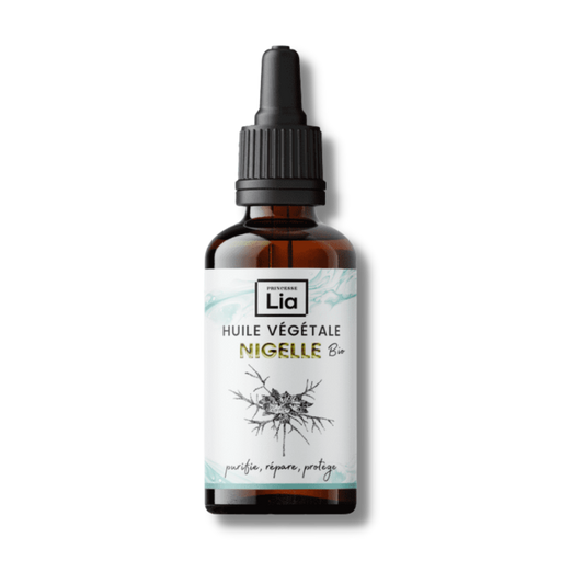 huile de nigelle, 50ml , flacon en verre ambré, princesse lia