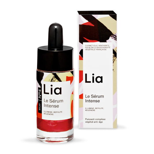 vous allez être très rapidement séduit par le Sérum n°4 Intense Eclat 15 ml de chez Lia. Un soin ciblé anti-âge & anti-taches. C'est vraiment un soin multiple qui va s’attaquer à toutes les marques du vieillissement de la peau. Un puissant complexe végétal qui va activer le renouvellement cellulaire grâce à ses cellules actives de narcisse blanche & de figues de barbarie accompagné d’une synergie unique de 7 huiles rares et précieuses.